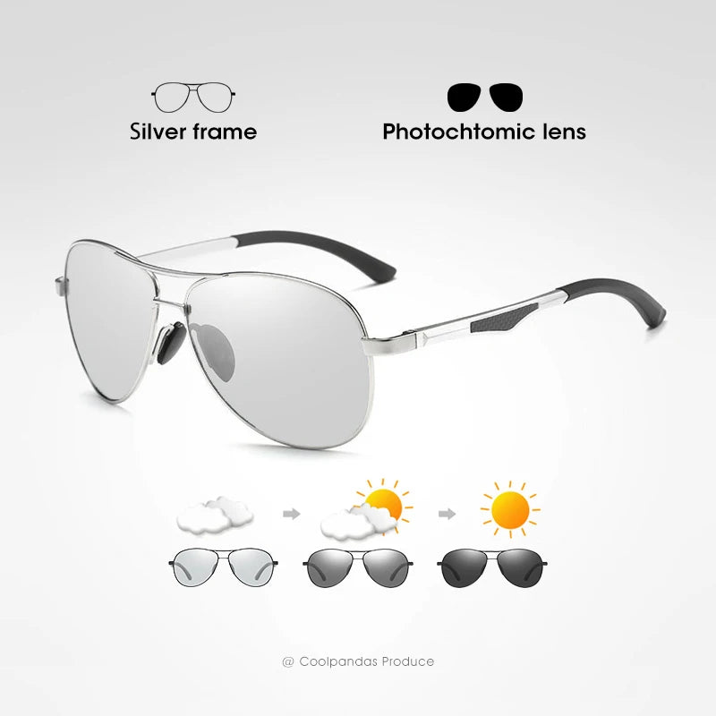 Estilo Clásico y Tecnología Moderna: Gafas de Sol Fotocromáticas de Piloto