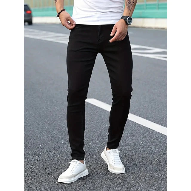 Pantalones Vaqueros Sólidos para Hombre: Estilo, Durabilidad y Comodidad en Cada Paso