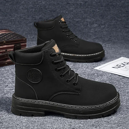 Botas Altas Retro para Hombre: Estilo Informal con un Toque Clásico