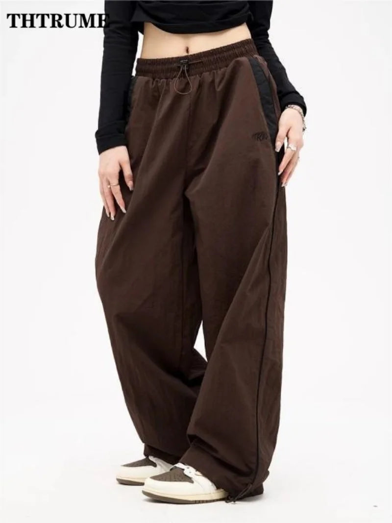 Pantalones Holgados Vintage Para Mujer Casual