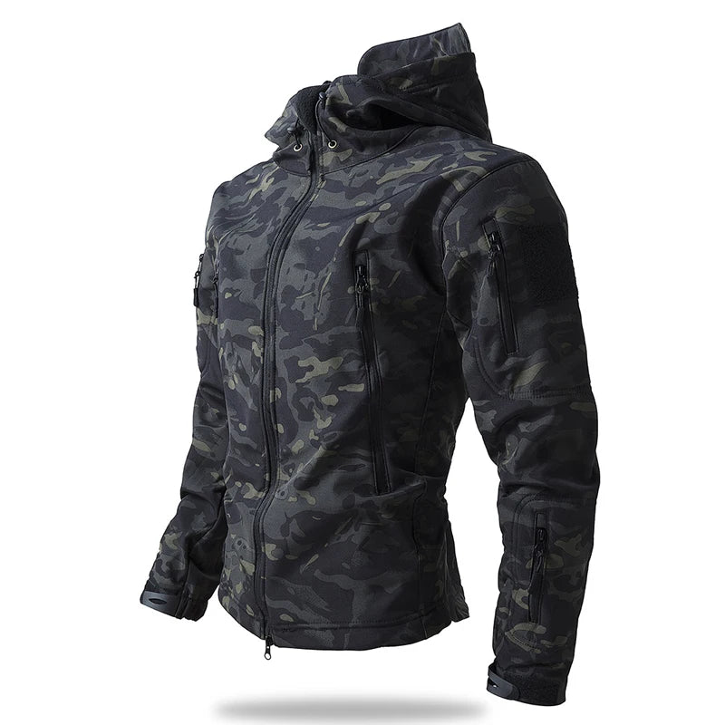 Chaquetas SKi de montaña Hombre Camuflaje Chaqueta de acción impermeable