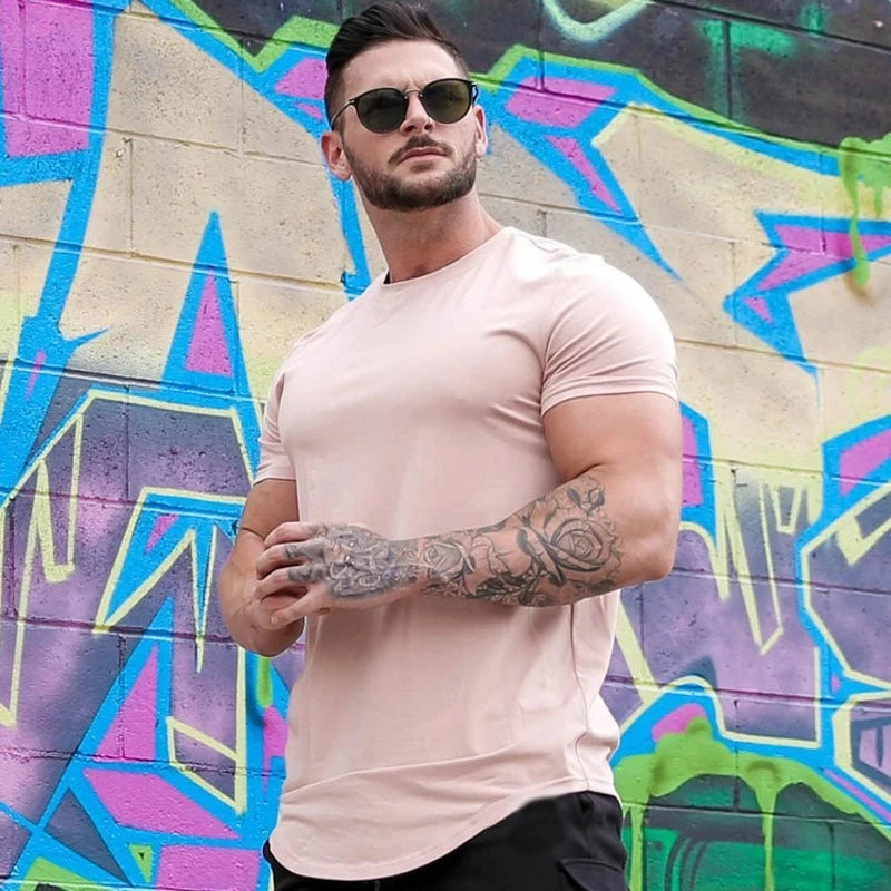 Rendimiento y Estilo: Camiseta de Fitness de Algodón Premium