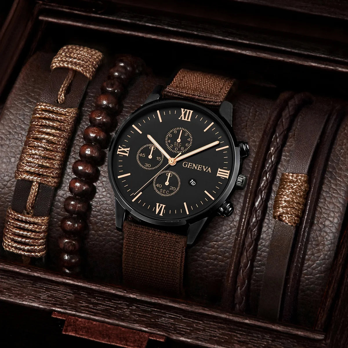 Estilo Casual y Precisión: Reloj de Pulsera de Cuarzo con Correa de Nailon para Hombre