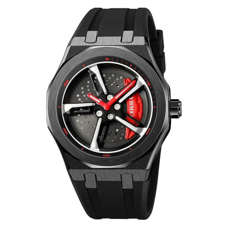 Reloj Deportivo Diseño Cubo de Llanta Coche