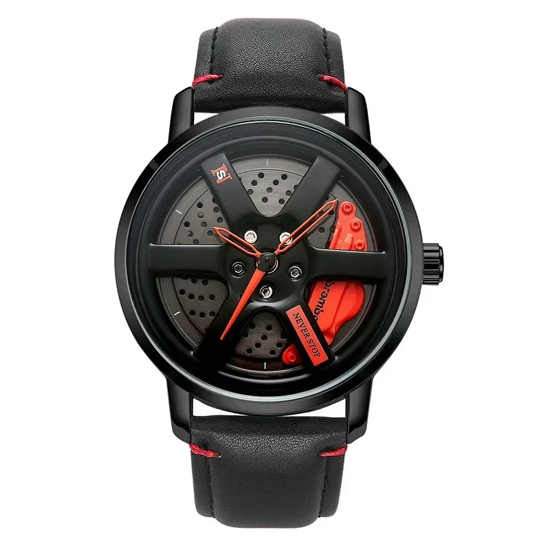 Reloj Deportivo Diseño Cubo de Llanta Coche