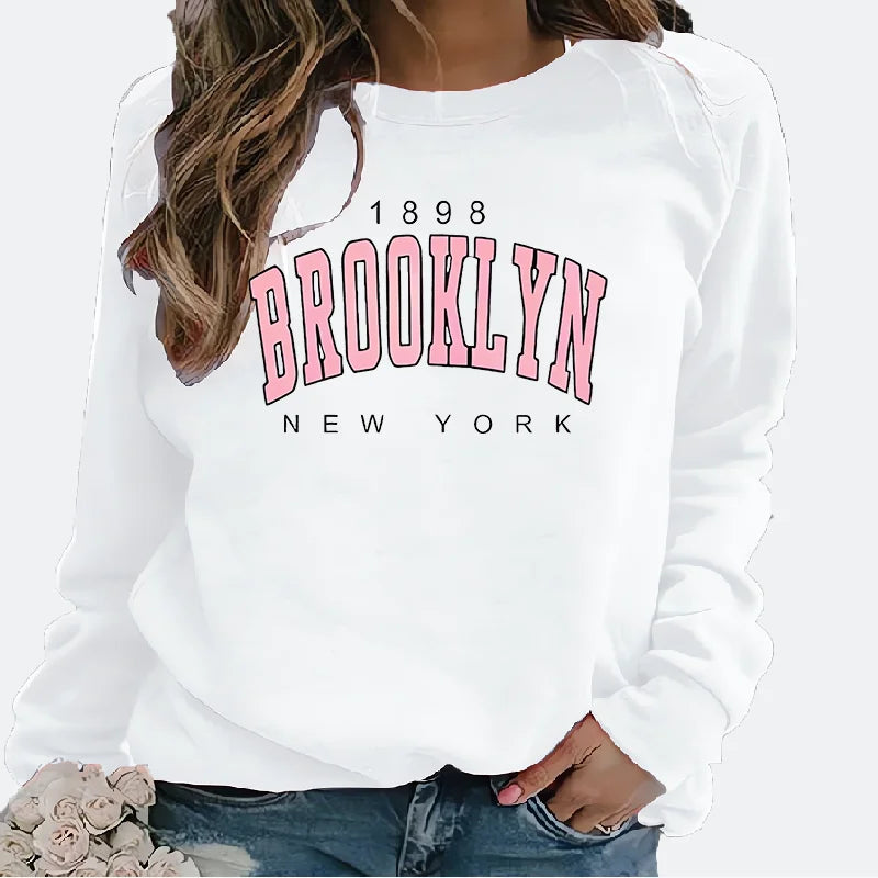 Sudadera Para Mujer Con Estampado 1898 Nueva York Brooklyn