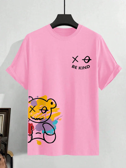 Camiseta De Manga Corta y Cuello Redondo BE KIND