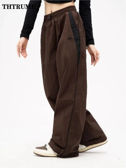 Pantalones Holgados Vintage Para Mujer Casual