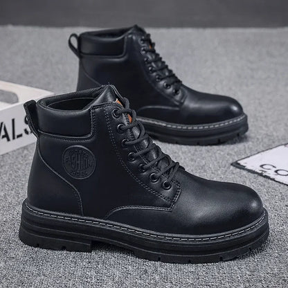 Botas Altas Retro para Hombre: Estilo Informal con un Toque Clásico