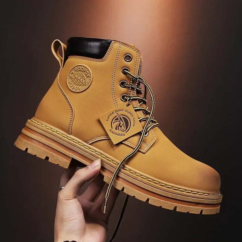 Botas Altas Retro para Hombre: Estilo Informal con un Toque Clásico