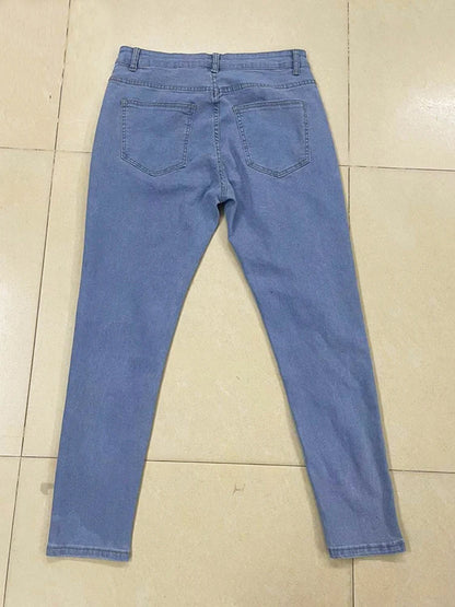 Pantalones De Hombre Ajustados Vaqueros Moda Casual