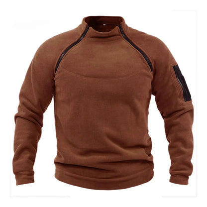 Abrígate con estilo! Sudadera Militar de Forro Polar para Hombre