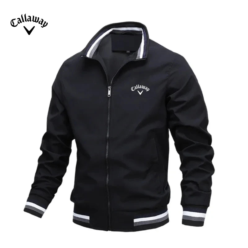 Chaqueta de béisbol con cremallera bordada de alta calidad