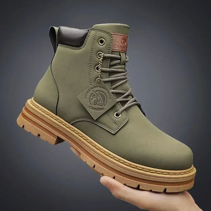 Botas Altas Retro para Hombre: Estilo Informal con un Toque Clásico