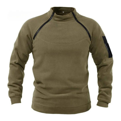 Abrígate con estilo! Sudadera Militar de Forro Polar para Hombre