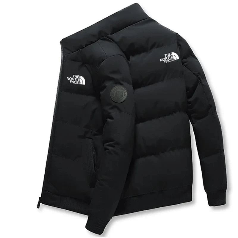 Chaqueta casual de plumas de cuello alto para hombre ideal para el frio