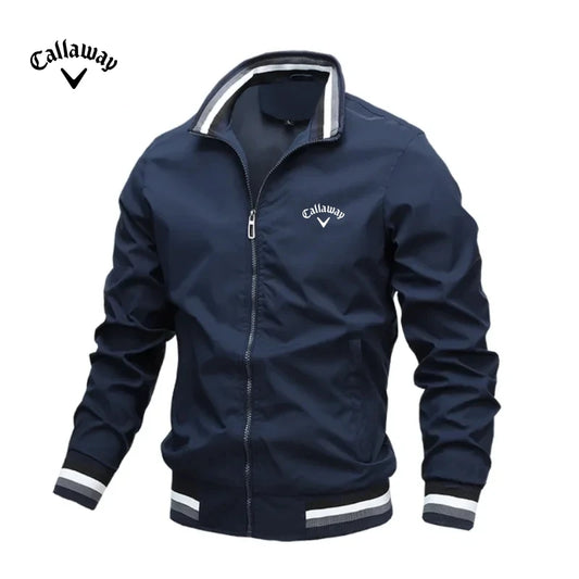 Chaqueta de béisbol con cremallera bordada de alta calidad