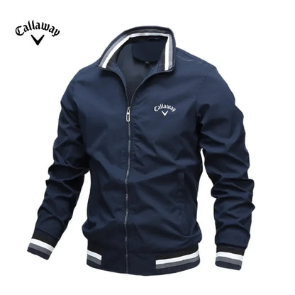 Chaqueta de béisbol con cremallera bordada de alta calidad