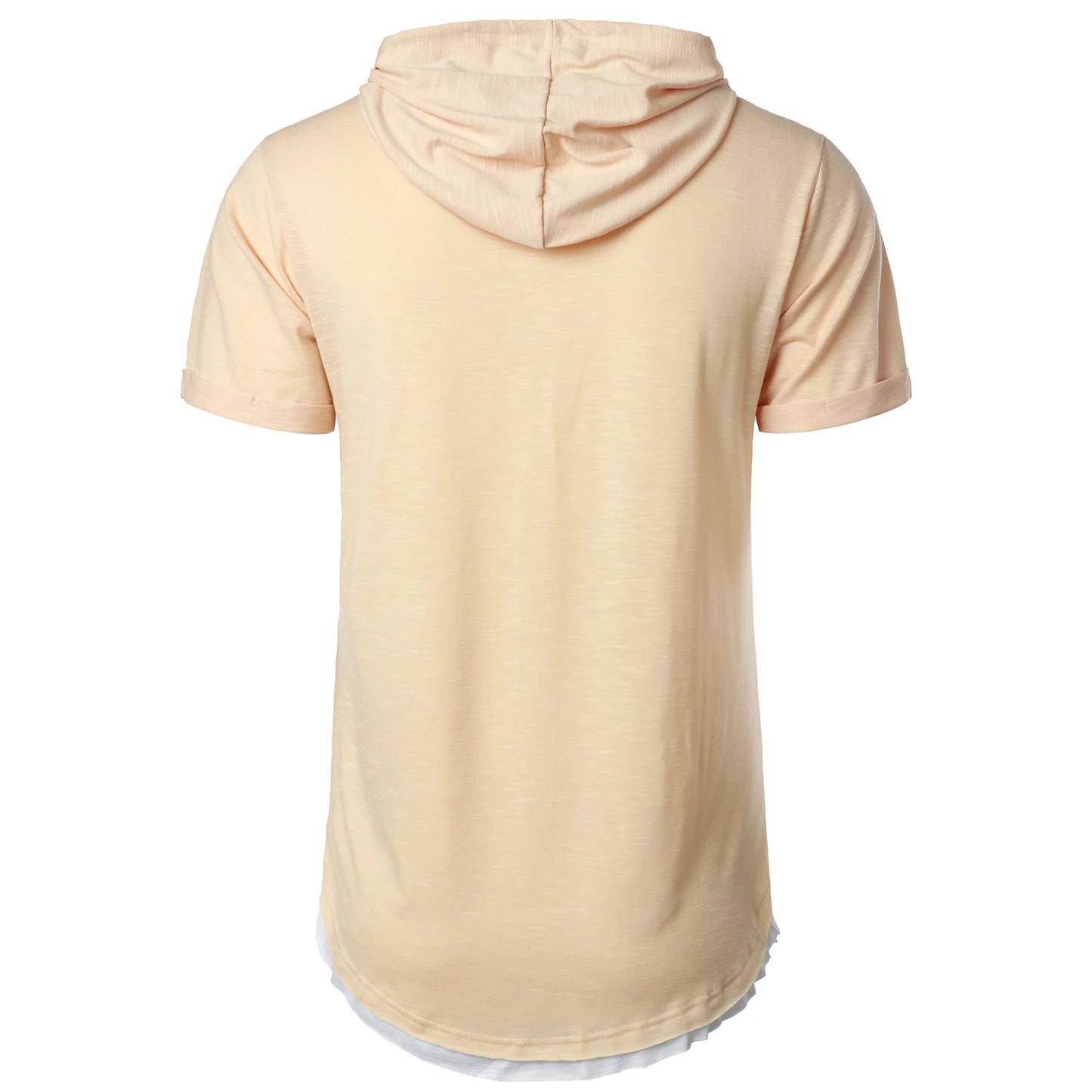 Estilo y Frescura en Verano: Camiseta con Capucha para Hombre de Manga Corta y Color Liso