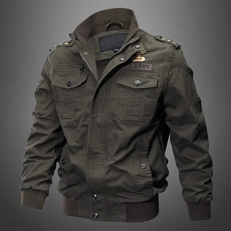 Prepárate para el Invierno con Estilo Militar! Chaquetas de Invierno Casual Diseño Armada Estadounidense para Hombre