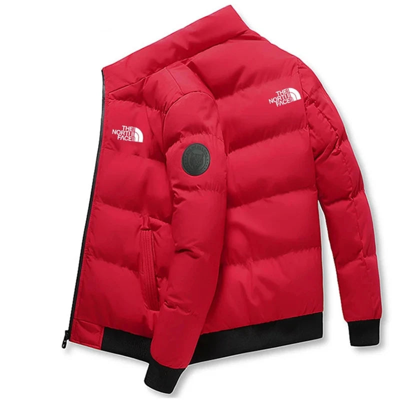 Chaqueta casual de plumas de cuello alto para hombre ideal para el frio