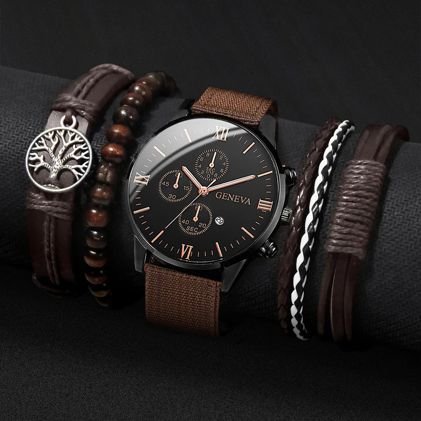 Estilo Casual y Precisión: Reloj de Pulsera de Cuarzo con Correa de Nailon para Hombre