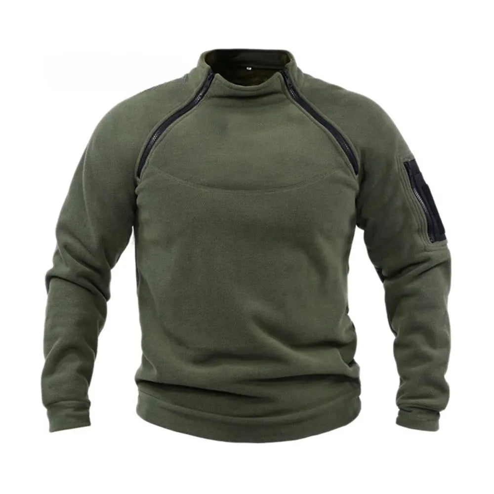 Abrígate con estilo! Sudadera Militar de Forro Polar para Hombre