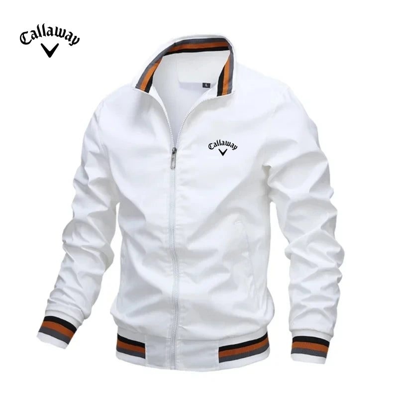 Chaqueta de béisbol con cremallera bordada de alta calidad