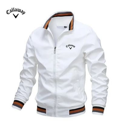 Chaqueta de béisbol con cremallera bordada de alta calidad