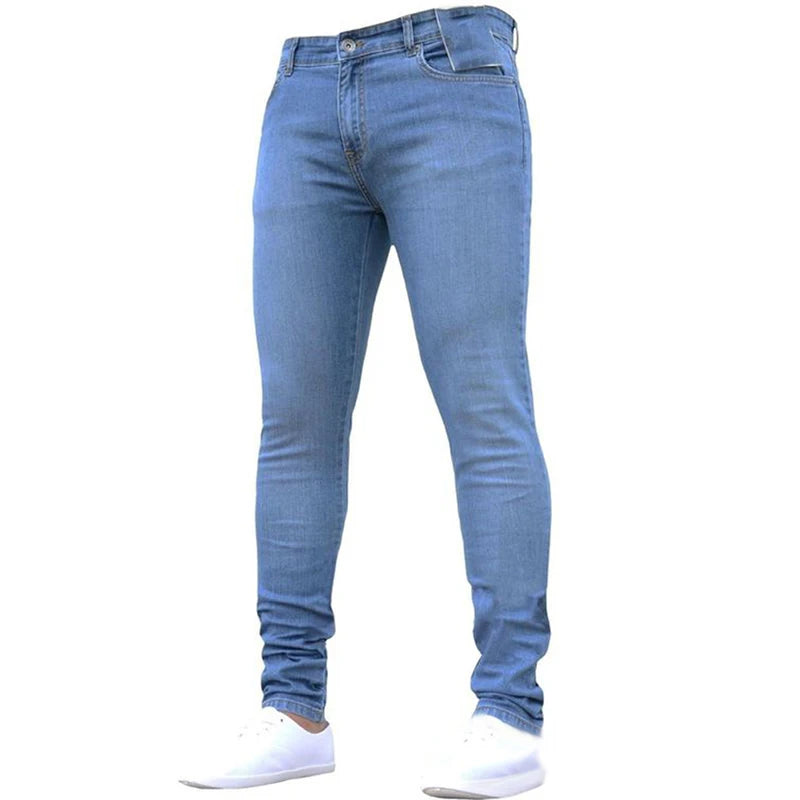 Pantalones Vaqueros Rotos De Moda Para Hombre