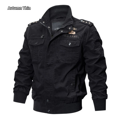 Prepárate para el Invierno con Estilo Militar! Chaquetas de Invierno Casual Diseño Armada Estadounidense para Hombre