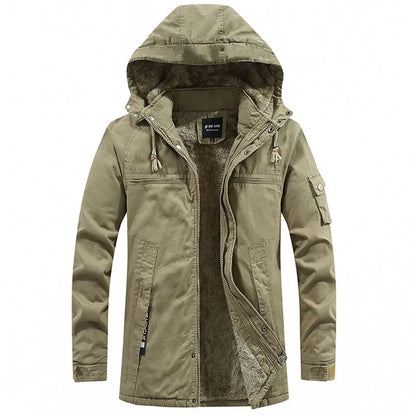 Chaquetas Con Capucha Cortavientos Invierno Hombre