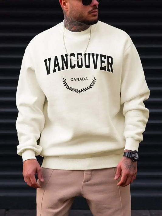 Sudadera Casual Vancouver Canadá para Hombre – Estilo Urbano y Comodidad