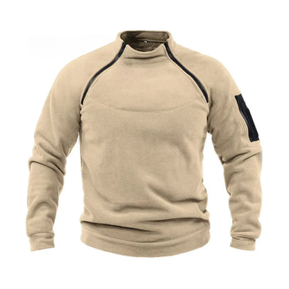 Abrígate con estilo! Sudadera Militar de Forro Polar para Hombre